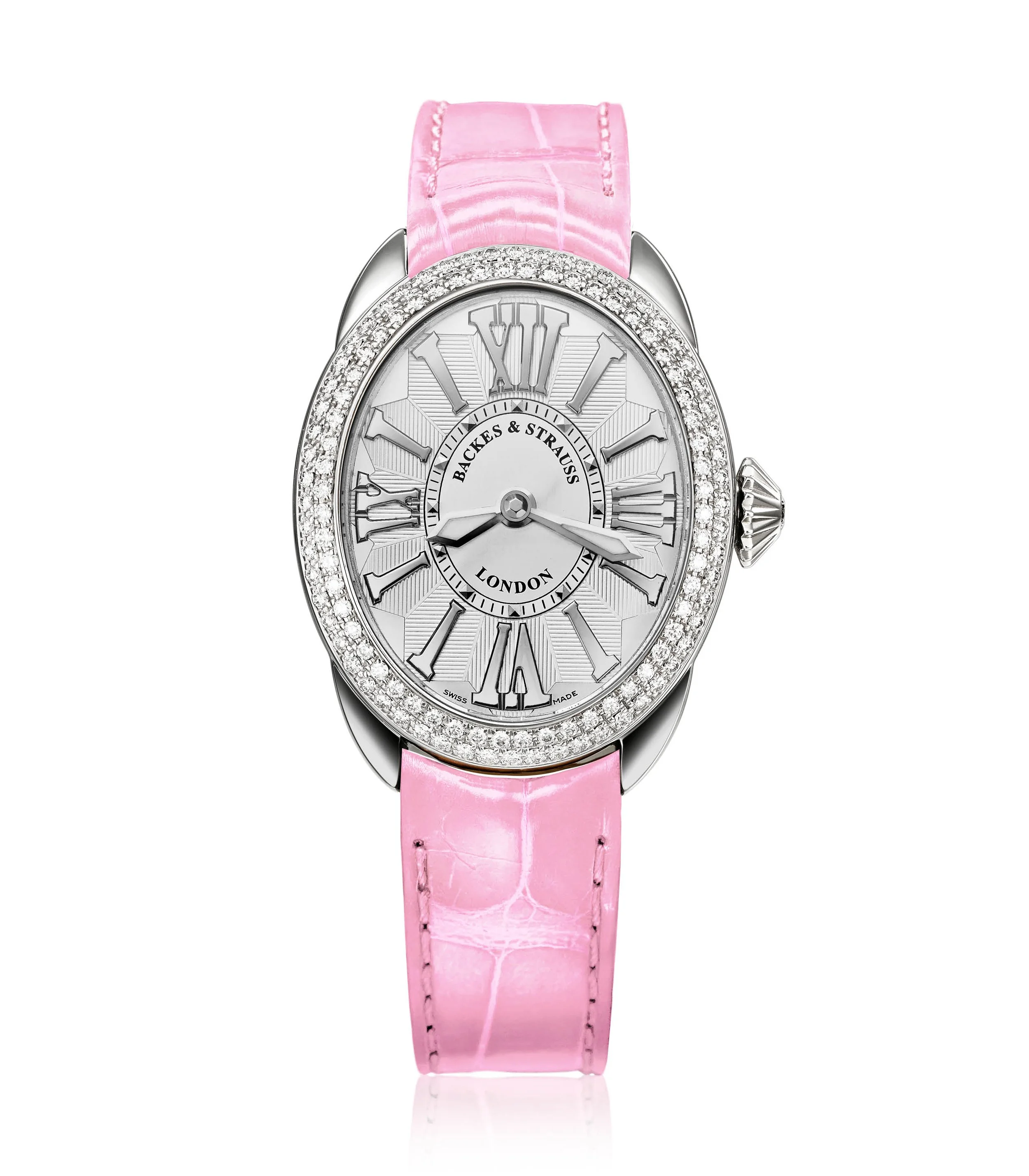 Regent Steel 28×33 mm Diamond Watch – Purchase British Swiss